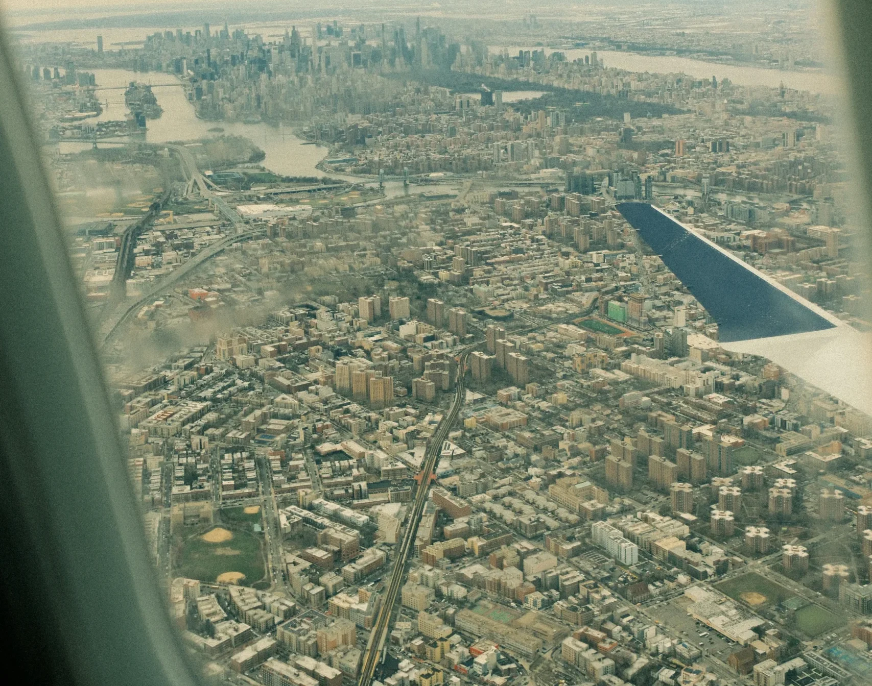 New York City on the sky
