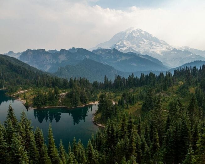 scenic weekend getaway in the mountains, USA